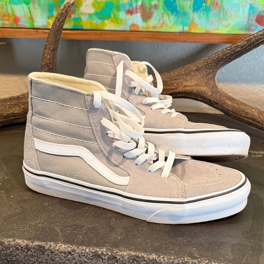 Vans “Suede” Gray High-Top Sneakers